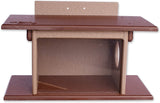 Amish-Made Squirrel Corn Feeder, Poly Lumber, Post-Mount Wildlife Feeder From AmishToyBox.com