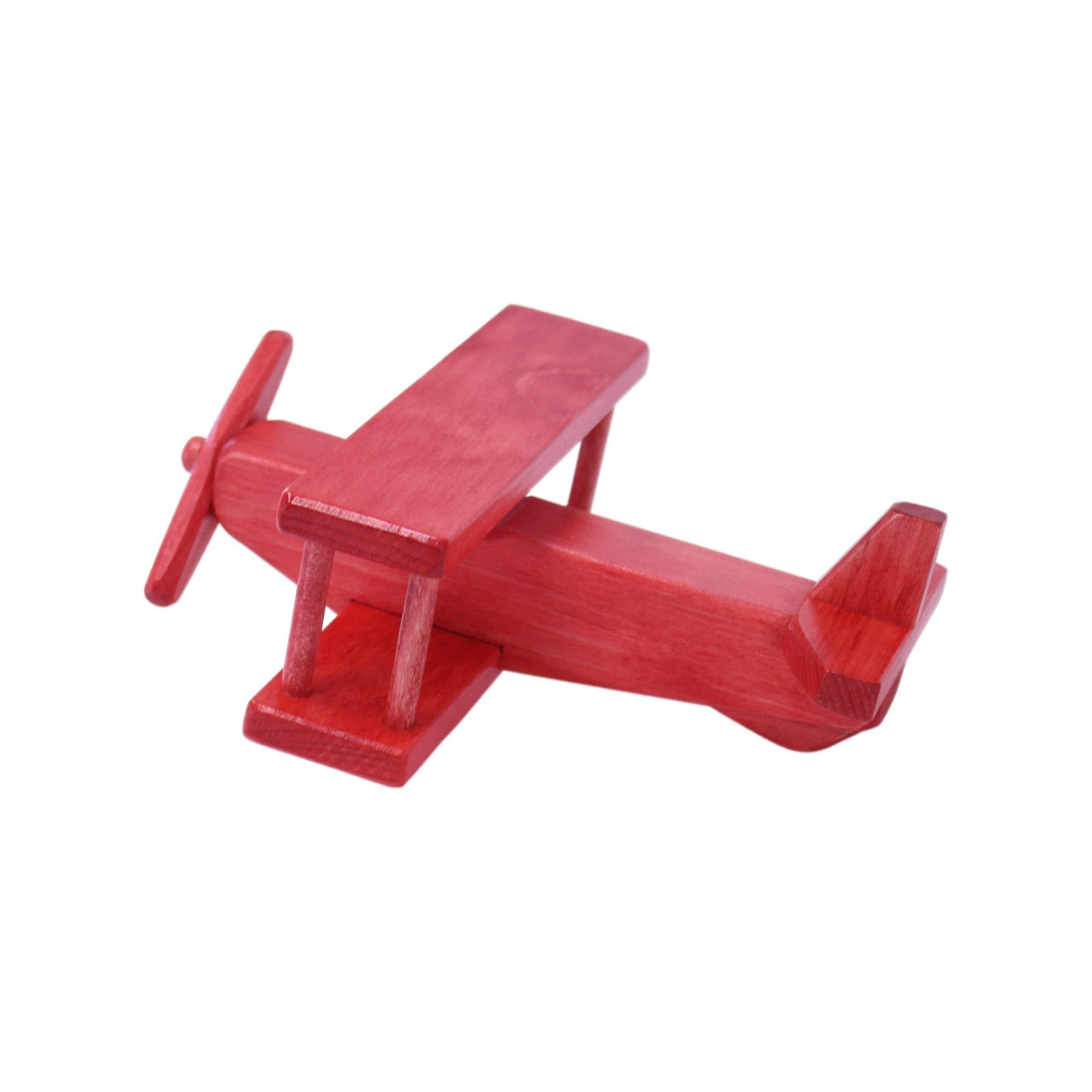 Wooden Toy Airplane With Spinning Propellor, Kid-Safe Finish From AmishToyBox.com