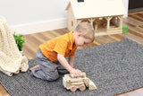 Amish-Made Wooden Skidloader Toy, Skid Steer with Movable Bucket From AmishToyBox.com