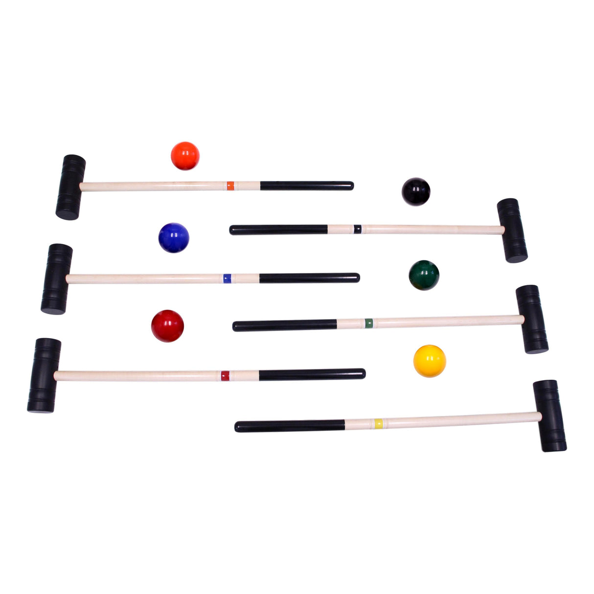 Amish-Made Deluxe Flag Croquet Golf Game Set, With Duffel Carry Bag From AmishToyBox.com