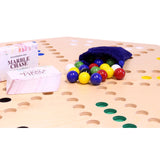 Travel Marble Chase Board Game Set, Double-Sided 23" Wide Board From AmishToyBox.com
