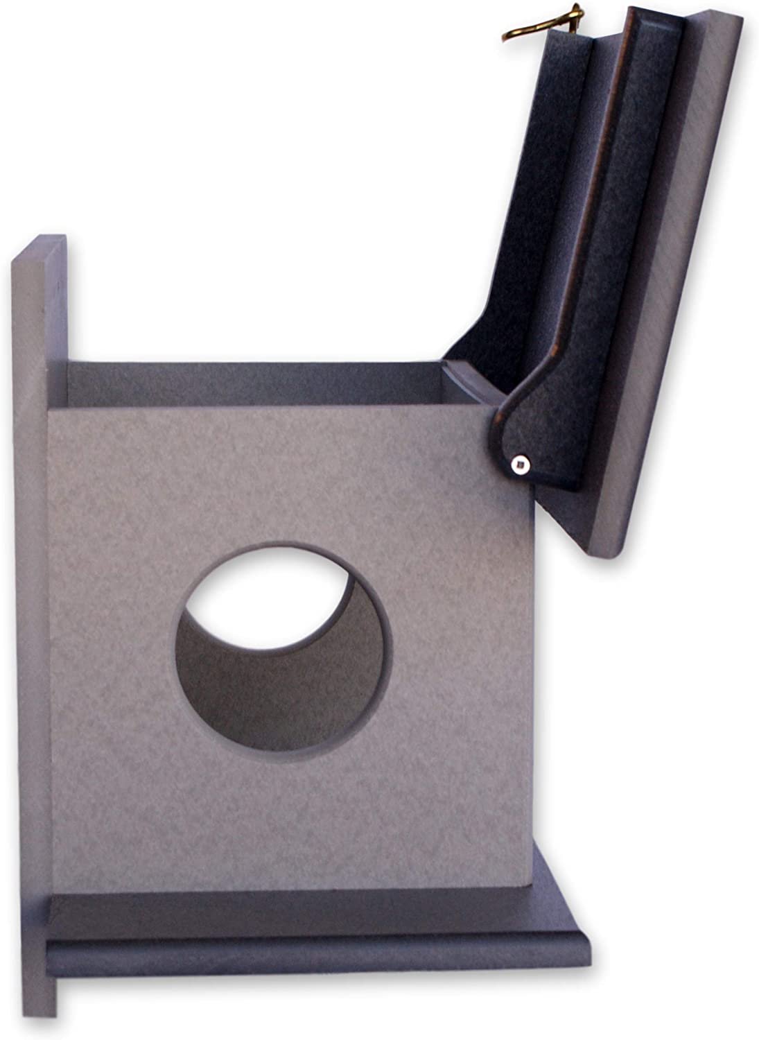 Amish-Made Squirrel Corn Feeder, Poly Lumber, Post-Mount Wildlife Feeder From AmishToyBox.com