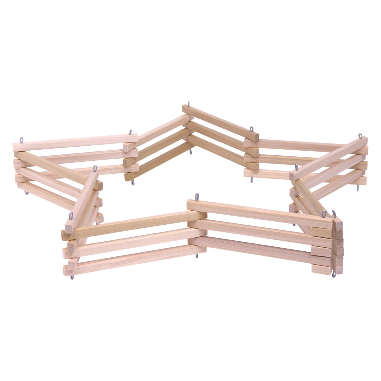 Wooden Folding Corral Fence Toy, Amish-Made, Unfinished Wood From AmishToyBox.com