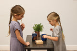 Amish-Made Wooden Travel Tic Tac Toe Game With Glass Marbles From AmishToyBox.com