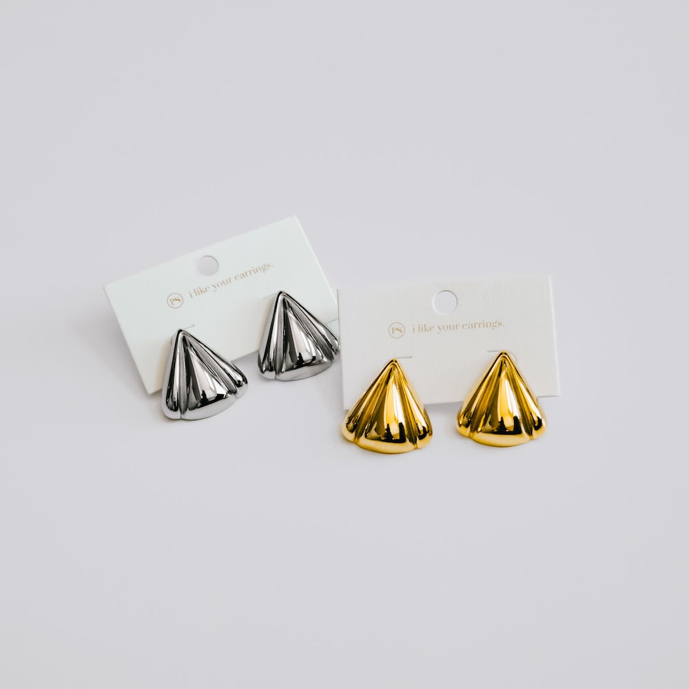 Meet Me In SoHo Triangle Stud Earrings - WATERPROOF from Pretty Simple