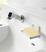 Traceless Adhesive Soap Tray - Steel from Yamazaki Home