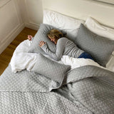 Bamboo Cotton Quilted Coverlet - Silver from BedVoyage