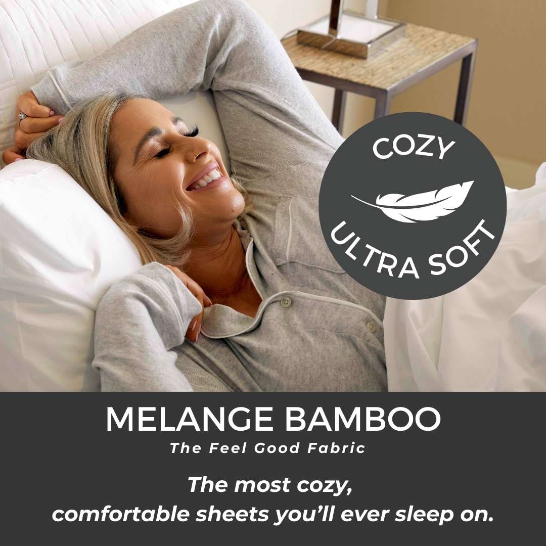 Bamboo Cotton Bed Sheets - Snow from BedVoyage
