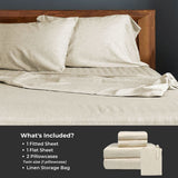 Bamboo Cotton Bed Sheets - Sand from BedVoyage