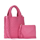 Melody 2 in 1 Wristlet Pouch Woven Crossbody from MMS Brands