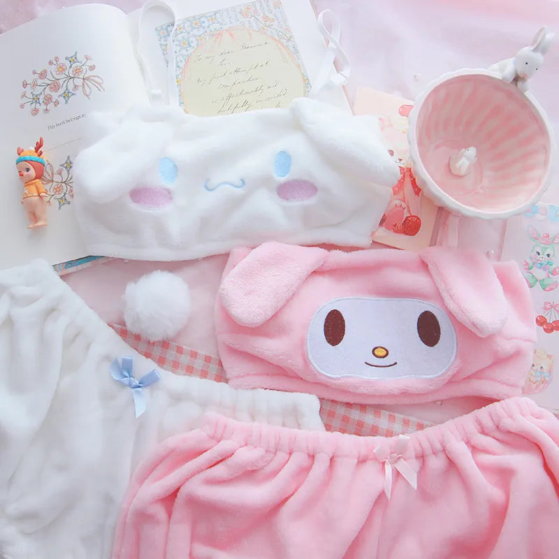 My Melody Cinnamoroll Pajama Two Piece Set From Kawaii Stop