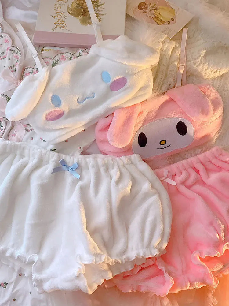 My Melody Cinnamoroll Pajama Two Piece Set From Kawaii Stop
