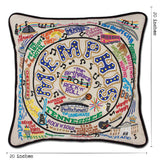 Memphis Hand-Embroidered Pillow from Quirks!