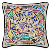 Memphis Hand-Embroidered Pillow from Quirks!