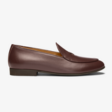 Men's Brown Leather Milano Loafer From Del Toro Shoes
