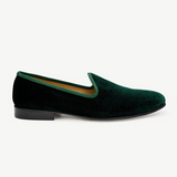 Men's Green Velvet Slipper II from Del Toro Shoes