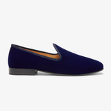 Men's Navy Velvet Slipper II from Del Toro Shoes