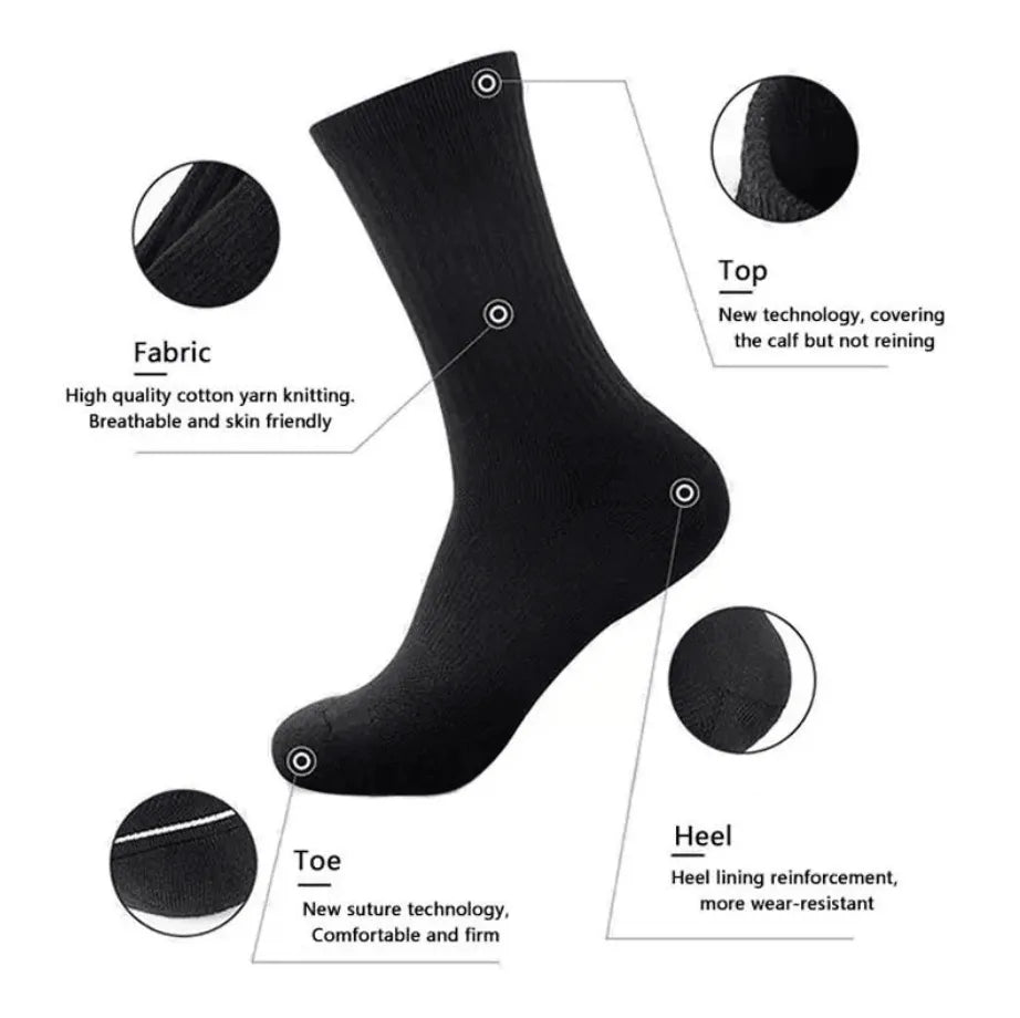 High-Performance Men's Crew socks Athleisure Comfort (9-11, 10-13) (Pack of 6, 12) from PremiumBrandGoods