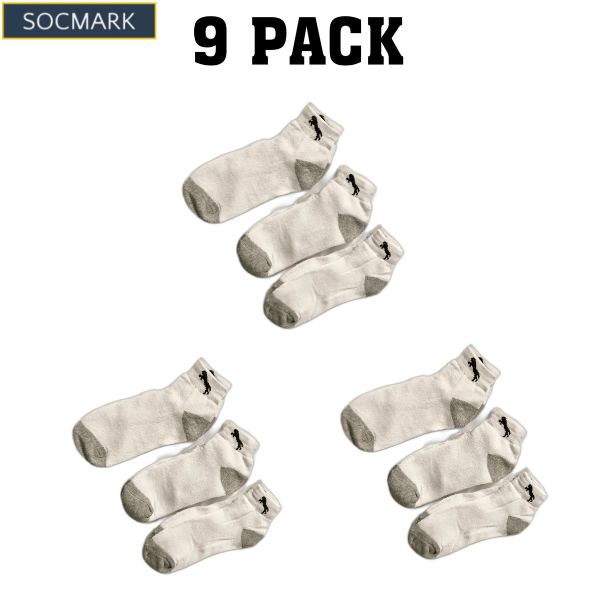 High-Quality Men's Cotton Thermal Socks 9-Pack (Sizes 9-11, 10-13) - Winter Warmth from PremiumBrandGoods
