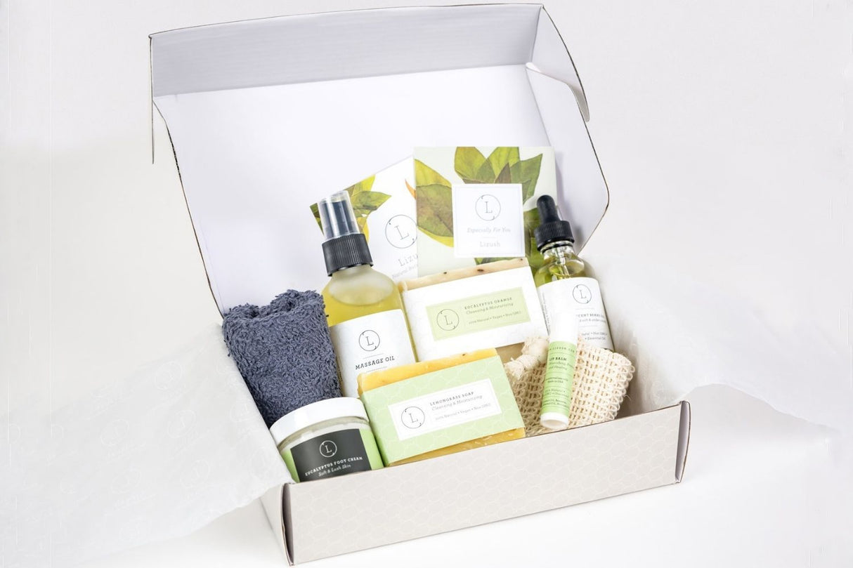 Father's Day Gift -Fresh earthy Natural skincare set, Eucalyptus Men Grooming kit from Lizush