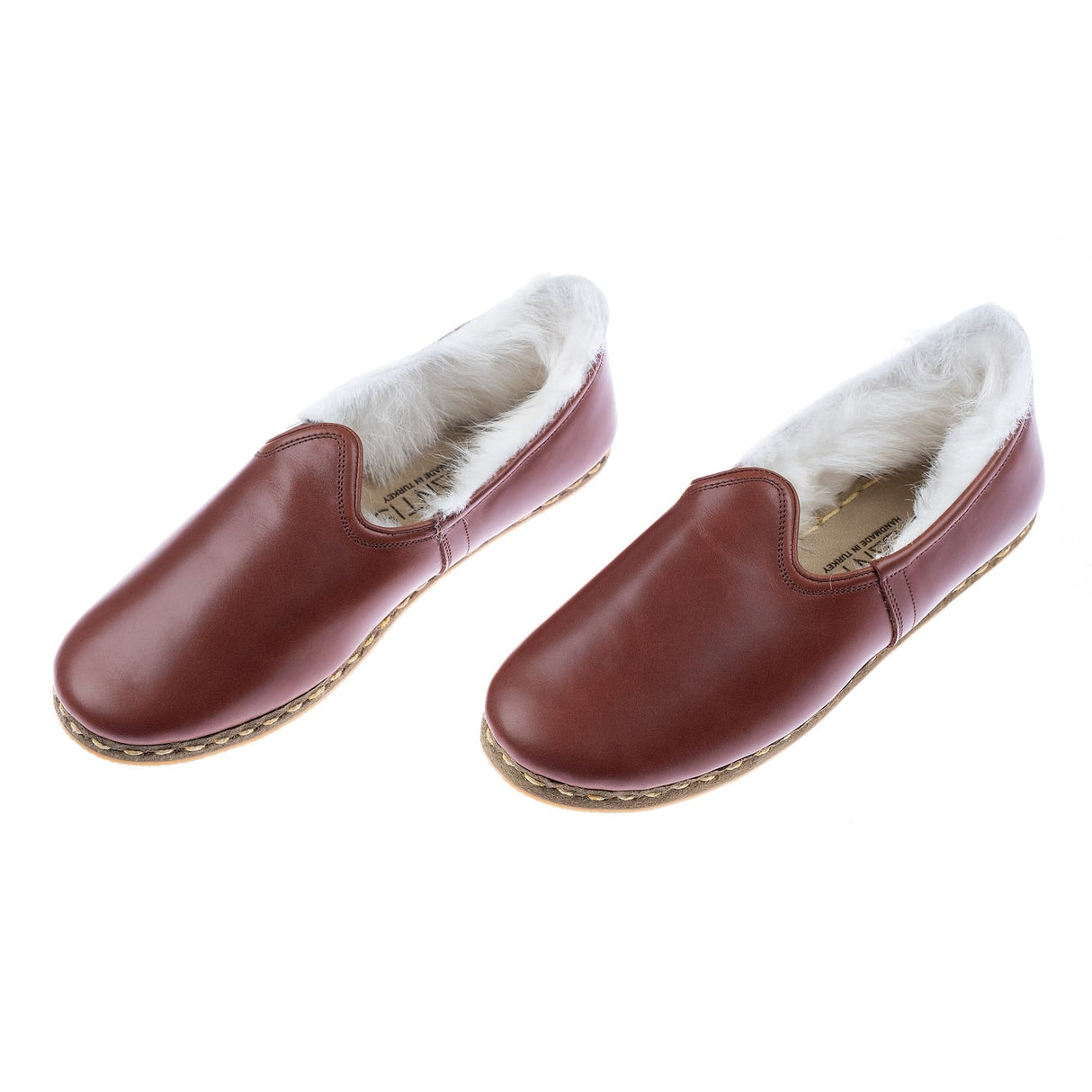 Women's Cacao Shearlings from Atlantis Handmade Shoes