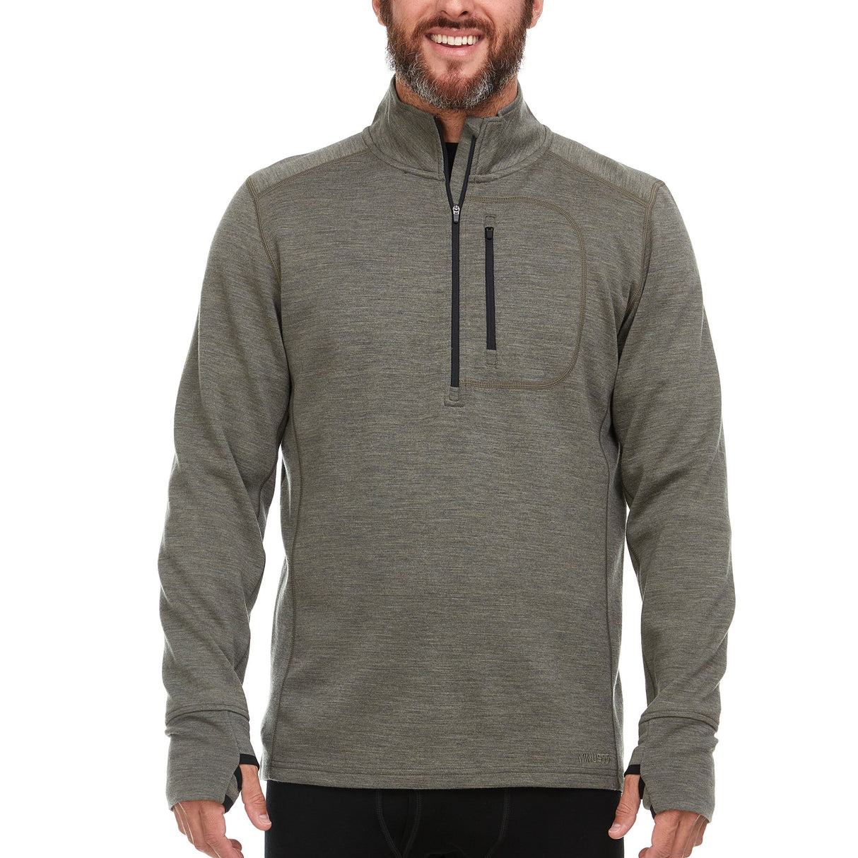 Heavyweight - Men's Wool 1/4 Zip Wilderness from Minus33 Merino Wool Clothing