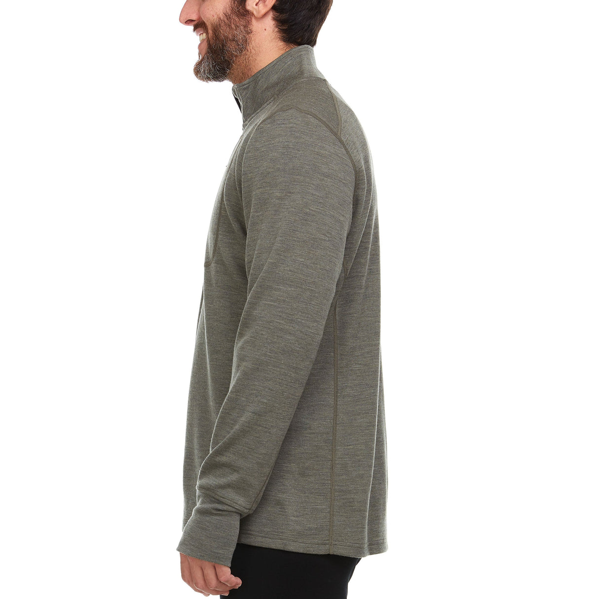 Heavyweight - Men's Wool 1/4 Zip Wilderness from Minus33 Merino Wool Clothing