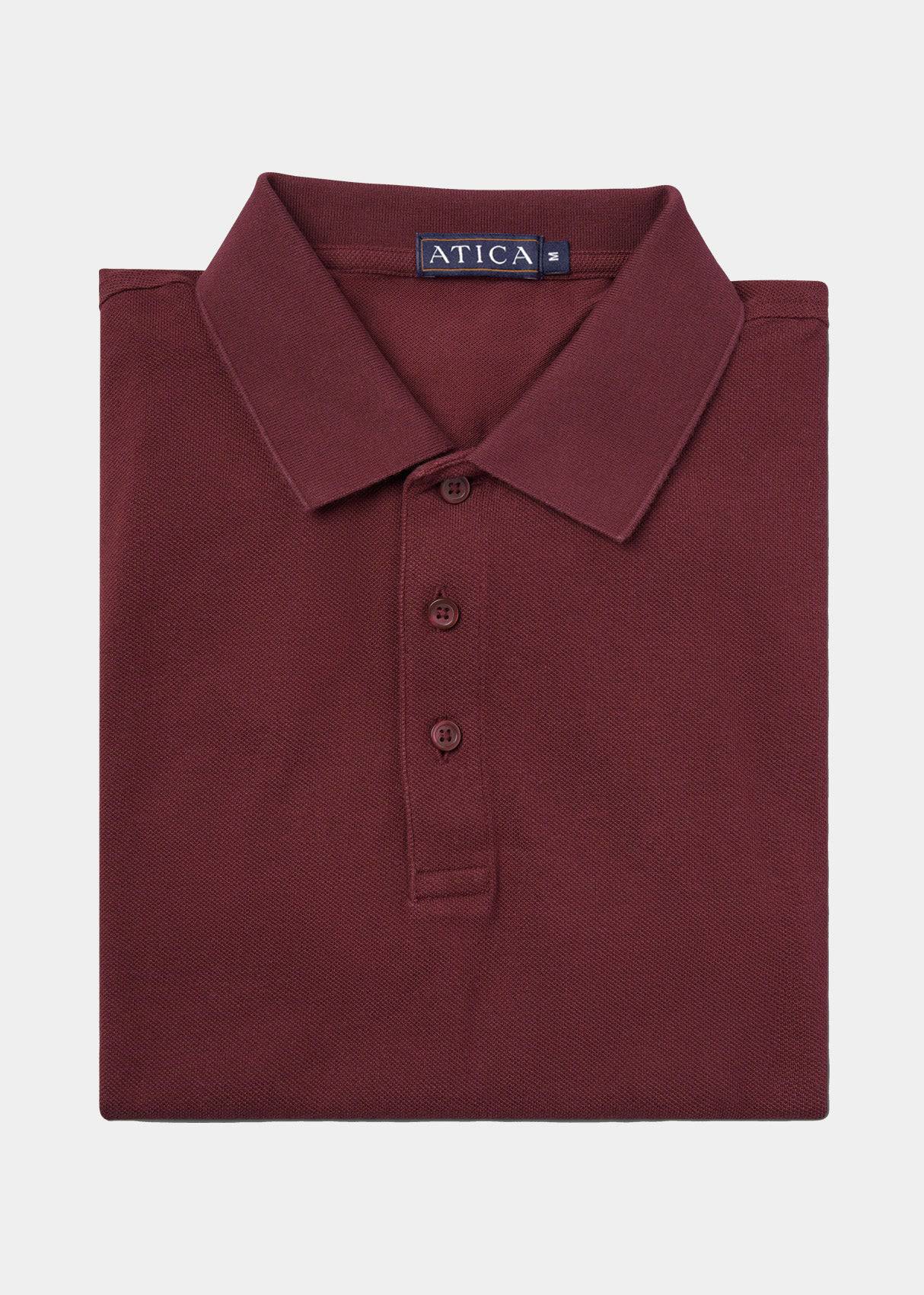 Performance Polo Wine Shirt from Atica Man