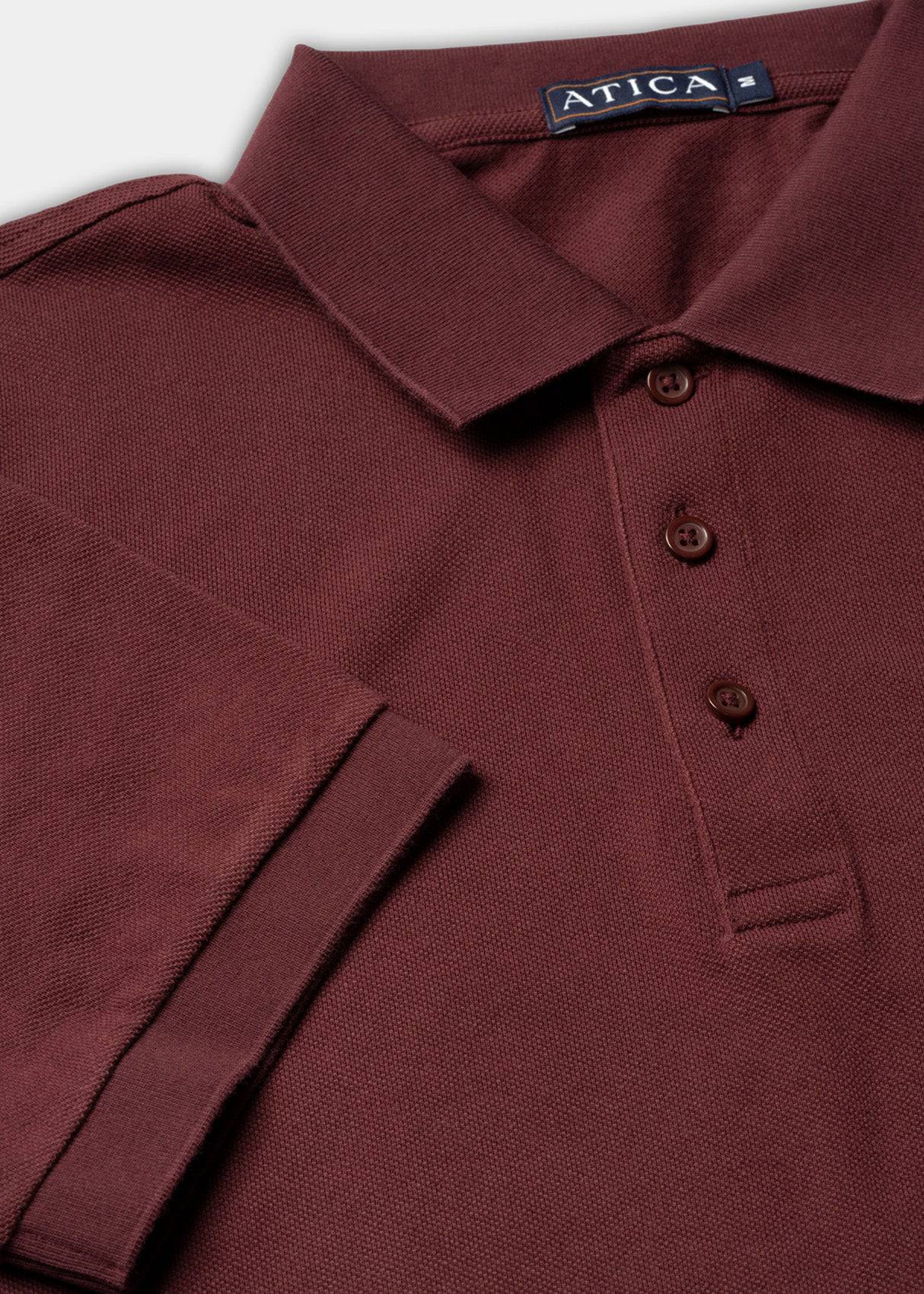 Performance Polo Wine Shirt from Atica Man