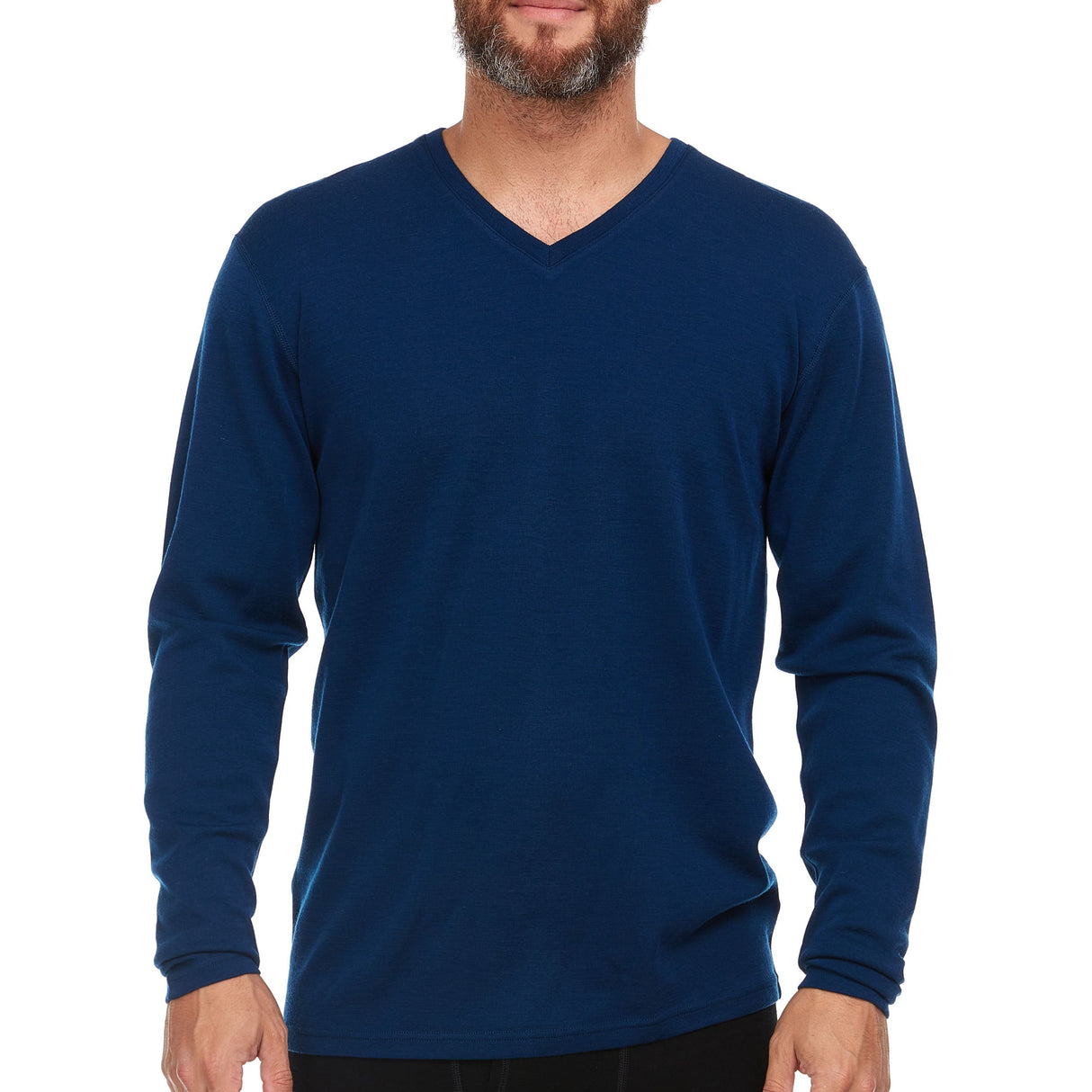 Midweight - Men's Long Sleeve V-Neck 100% Merino Wool from Minus33 Merino Wool Clothing