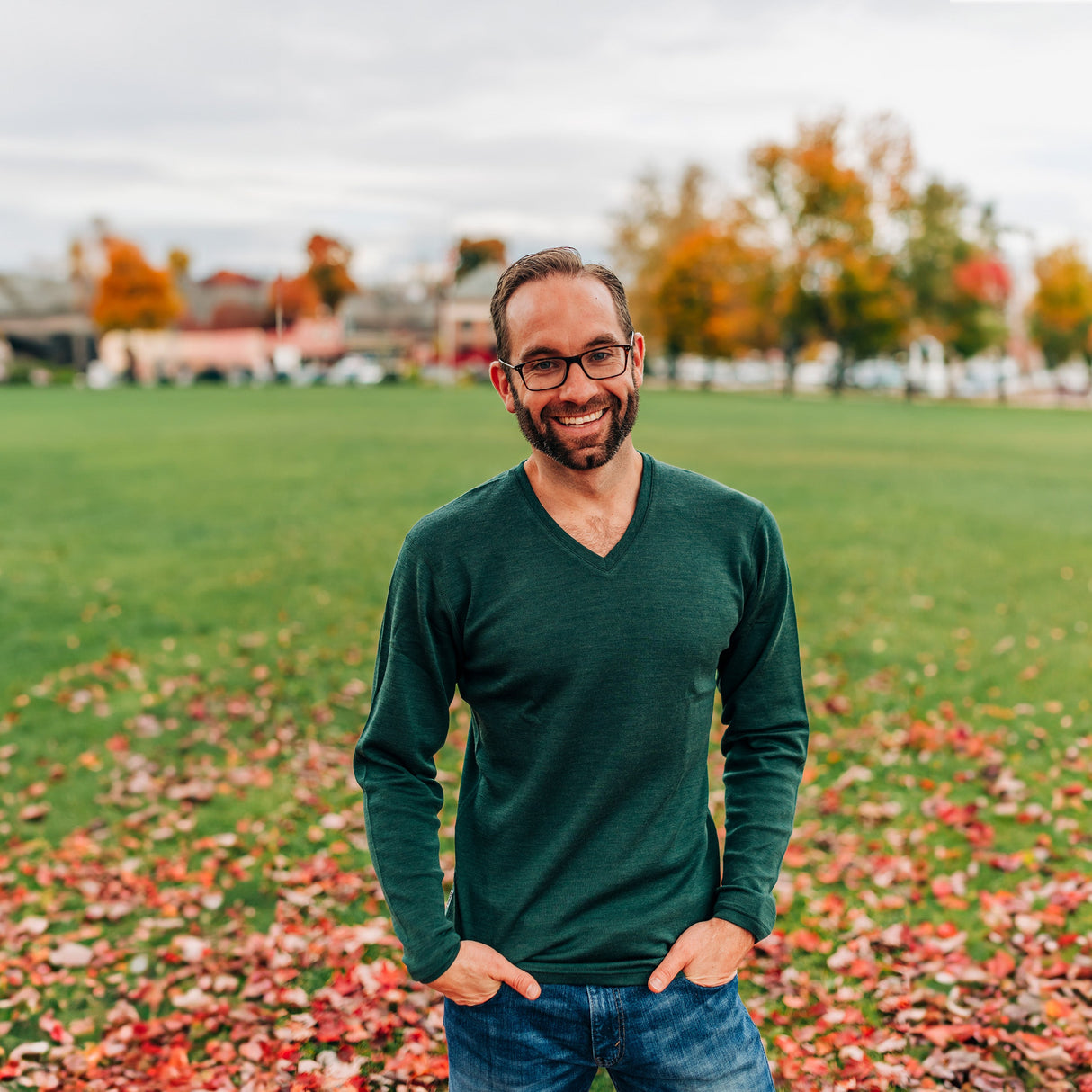 Midweight - Men's Long Sleeve V-Neck 100% Merino Wool from Minus33 Merino Wool Clothing