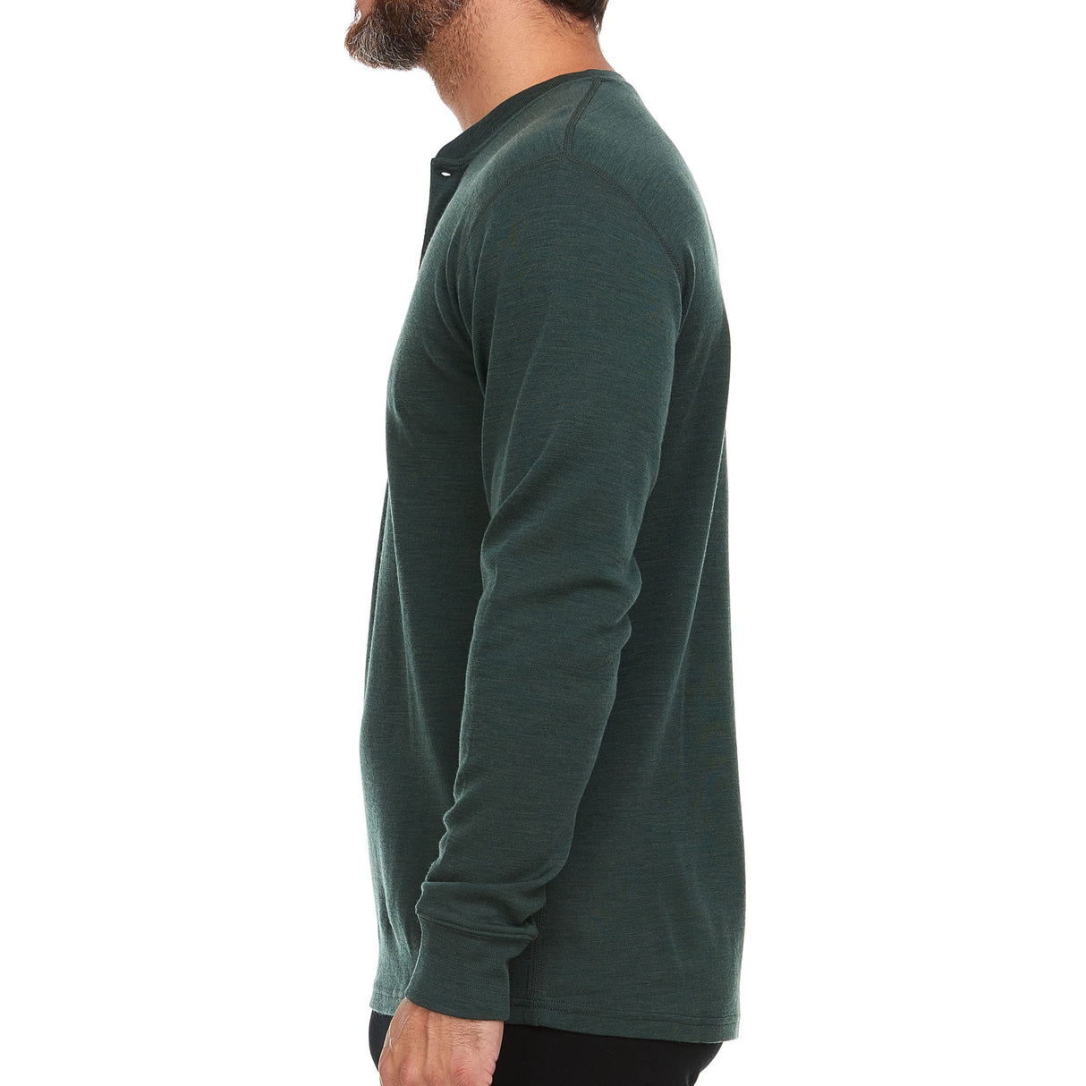 Midweight - Men's Long Sleeve Henley 100% Merino Wool from Minus33 Merino Wool Clothing