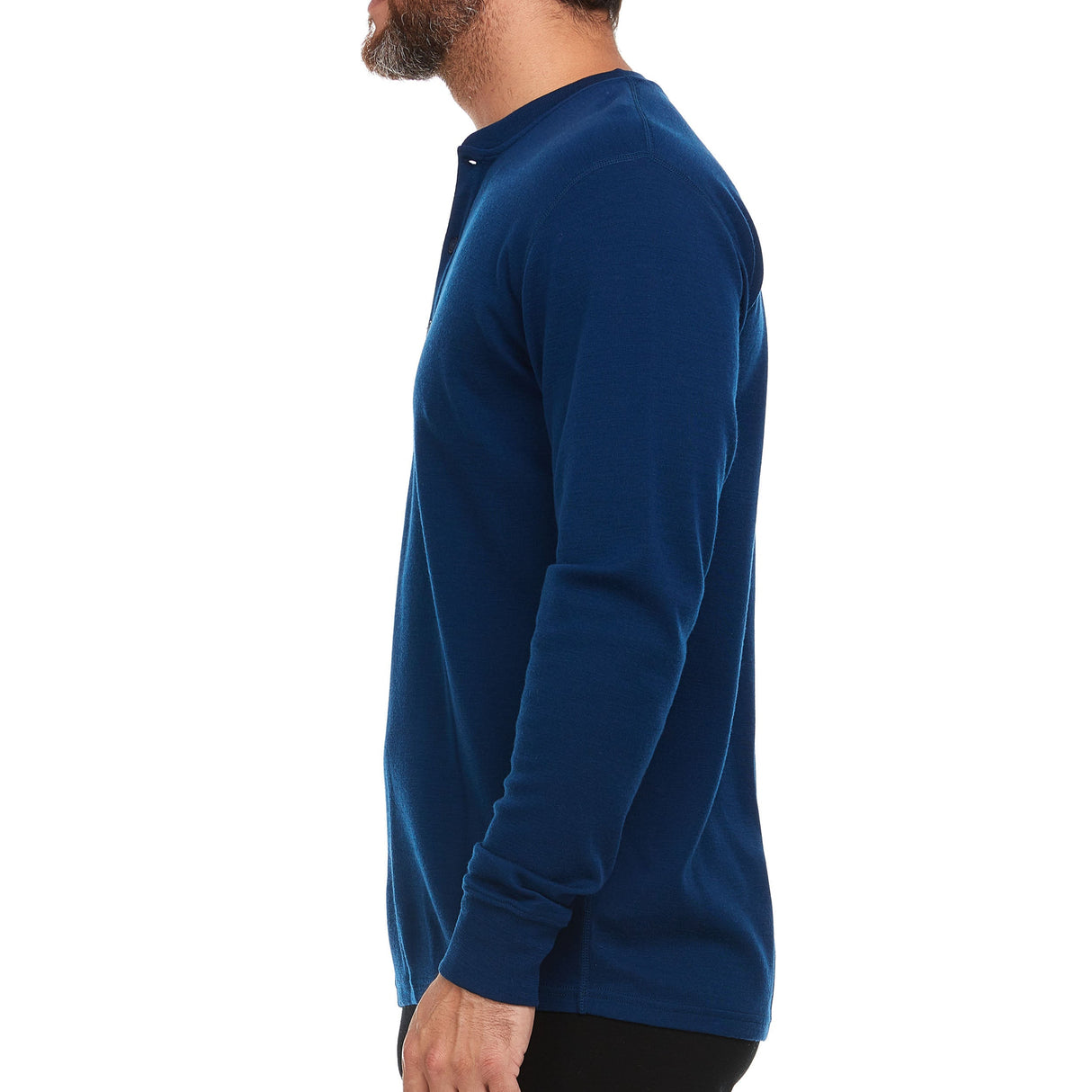 Midweight - Men's Long Sleeve Henley 100% Merino Wool from Minus33 Merino Wool Clothing