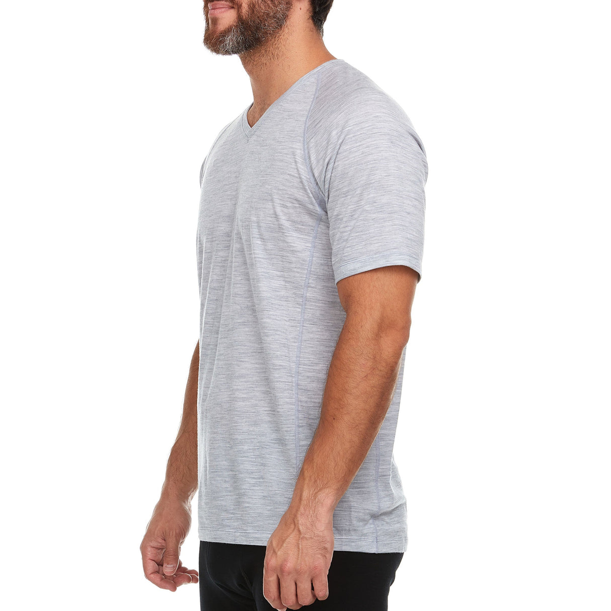 Microweight - Men's Wool V-Neck T-Shirt Woolverino from Minus33 Merino Wool Clothing