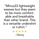 Microweight - Men's Wool V-Neck T-Shirt Woolverino from Minus33 Merino Wool Clothing