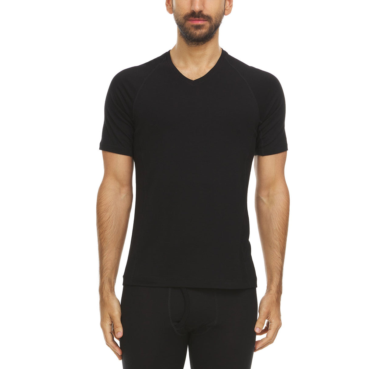 Microweight - Men's Wool V-Neck T-Shirt Woolverino from Minus33 Merino Wool Clothing