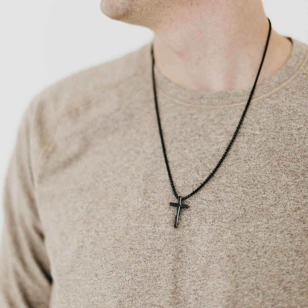Gio L'uomo Mens Colletion Cross Necklace from Pretty Simple