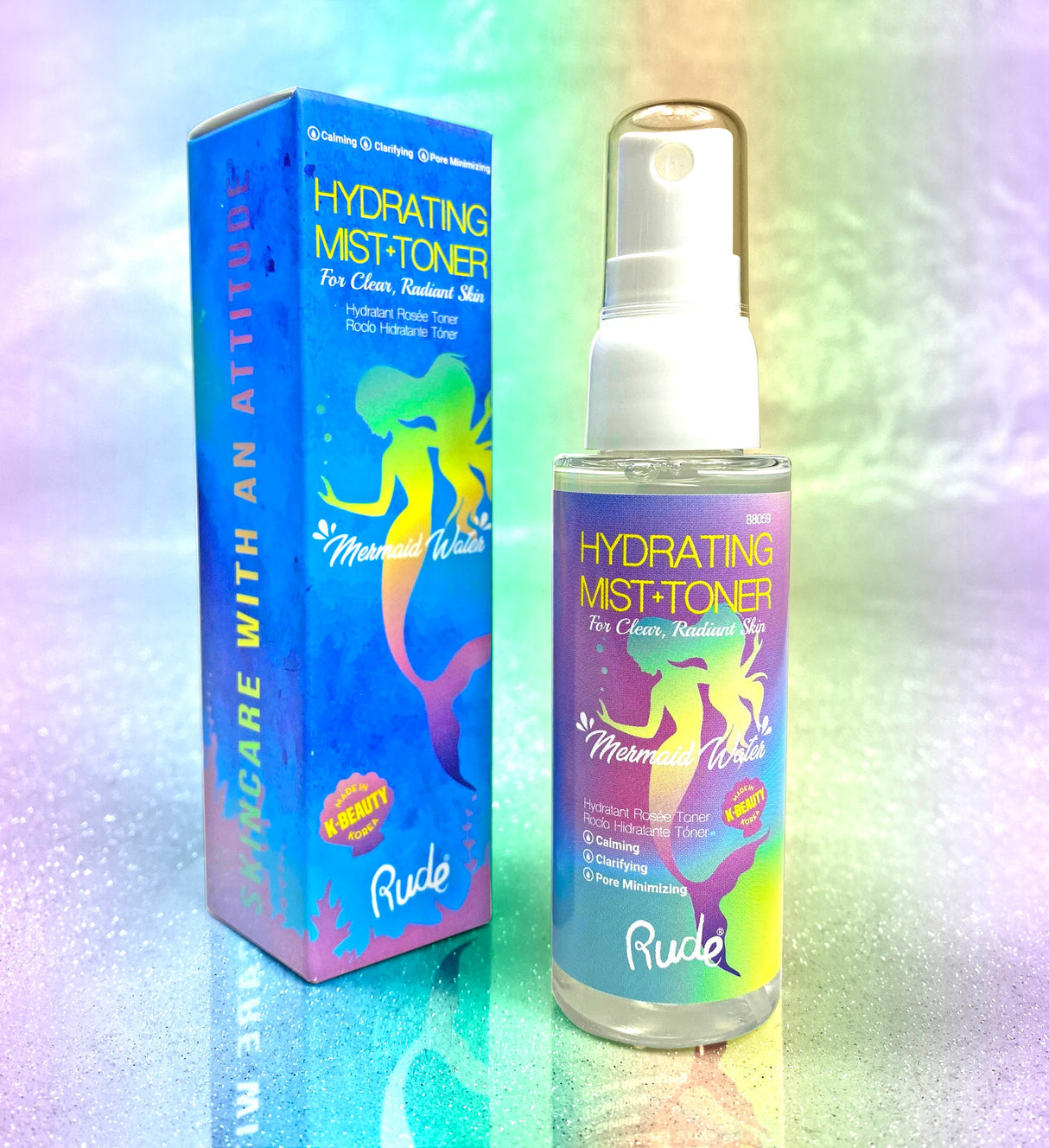 Mermaid Water Hydrating Mist Toner from Rude Cosmetics