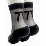 Valentines Day Bow Mesh Socks from Pretty Simple