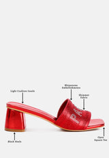 Messels Rhinestone Embellished Paris Sandals from London Rag International