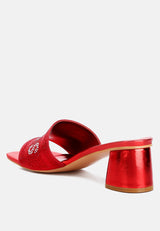 Messels Rhinestone Embellished Paris Sandals from London Rag International