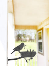 Metal Bird Statue - Mama and Baby Birds Statue From Jubilee Trading Company