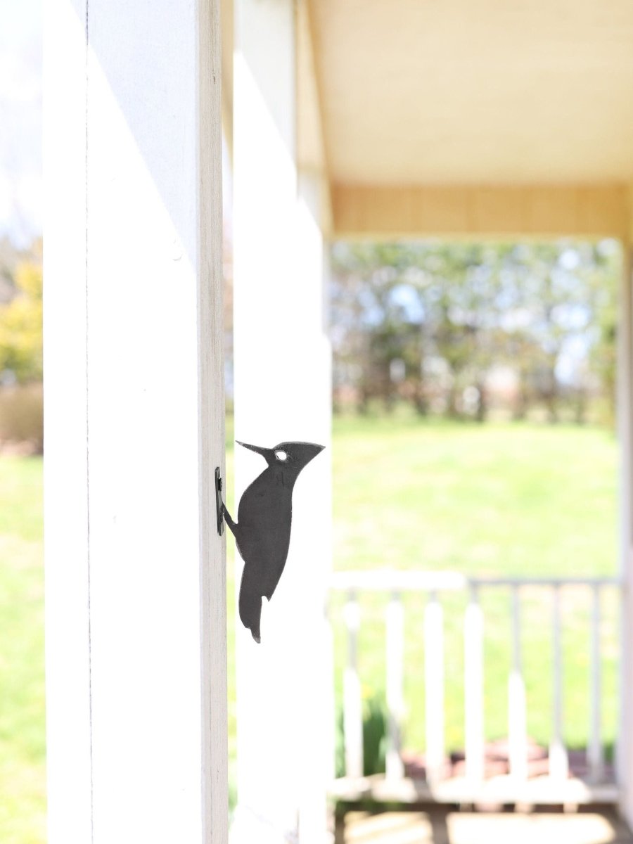 Metal Bird Statue - Woodpecker Bird Art From Jubilee Trading Company