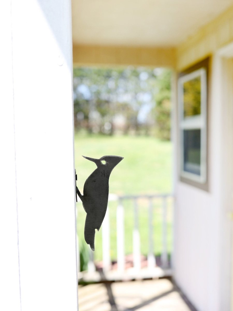 Metal Bird Statue - Woodpecker Bird Art From Jubilee Trading Company