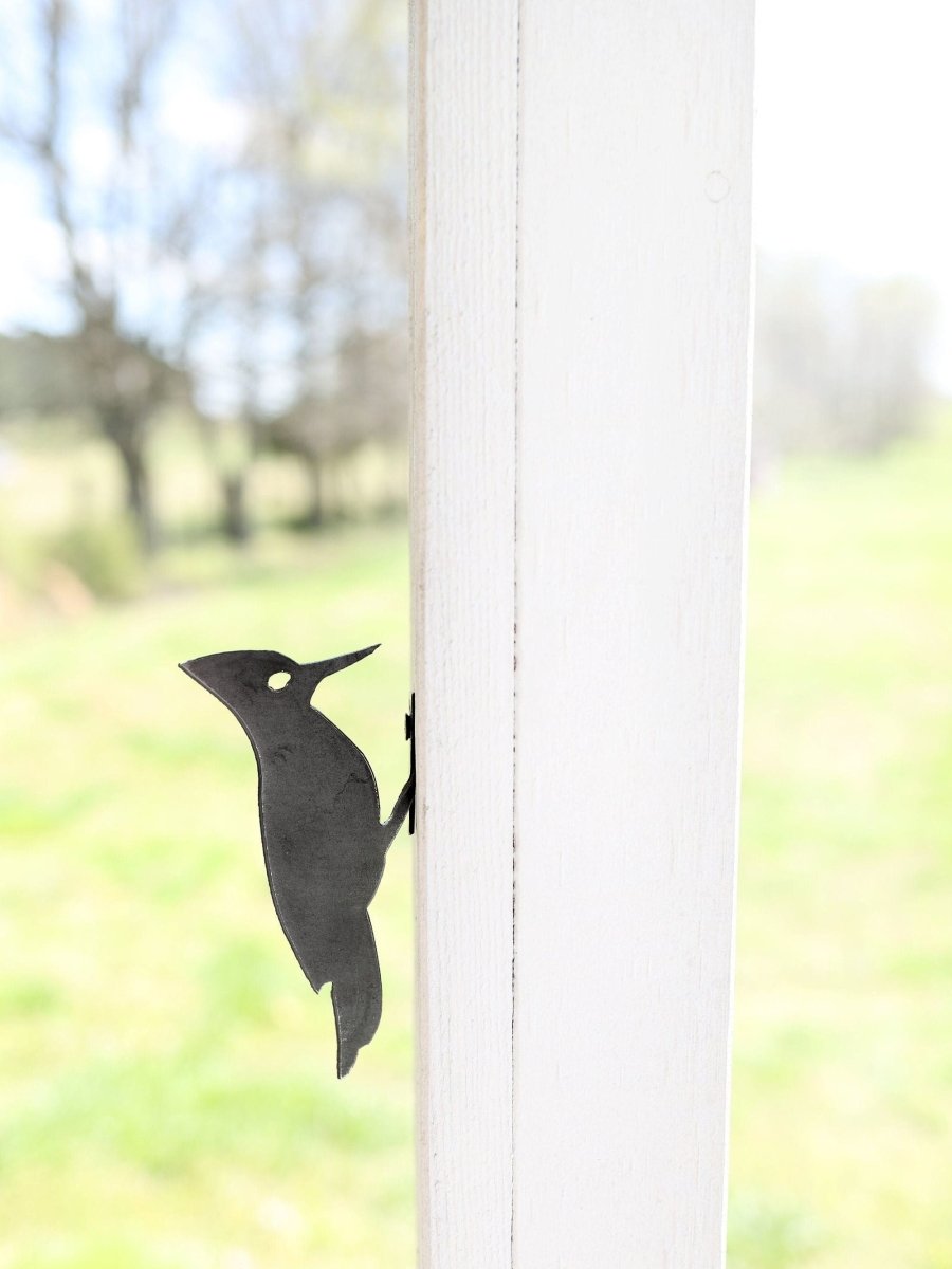 Metal Bird Statue - Woodpecker Bird Art From Jubilee Trading Company