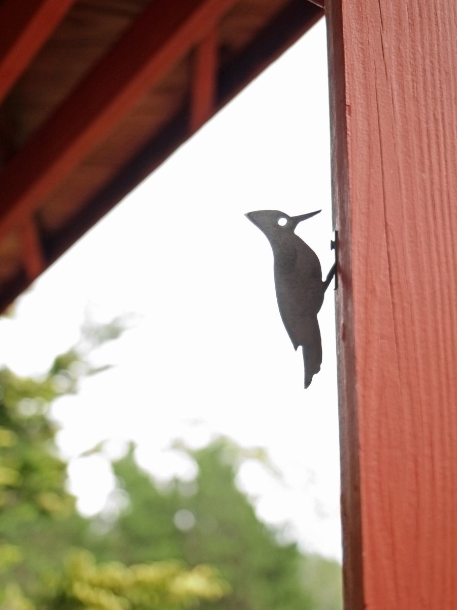 Metal Bird Statue - Woodpecker Bird Art From Jubilee Trading Company