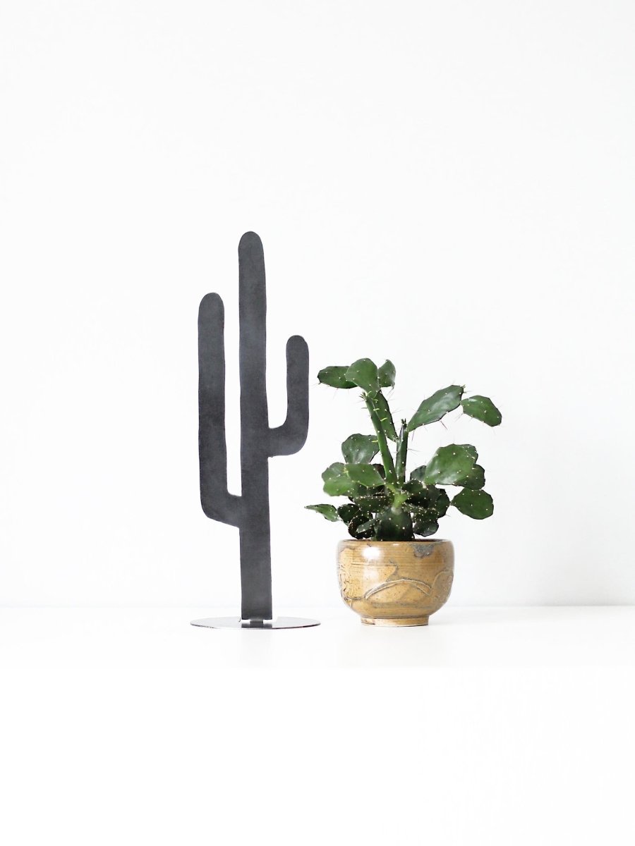 Metal Cactus Silhouette - Large From Jubilee Trading Company