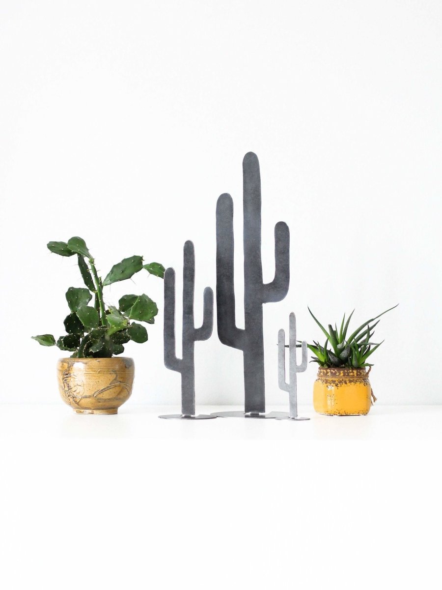 Metal Cactus Silhouette - Medium From Jubilee Trading Company