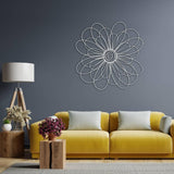 Metal Daisy Wall Art from VITAHOME DESIGN LLC