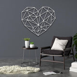 Metal Geometric Heart Wall Art from VITAHOME DESIGN LLC